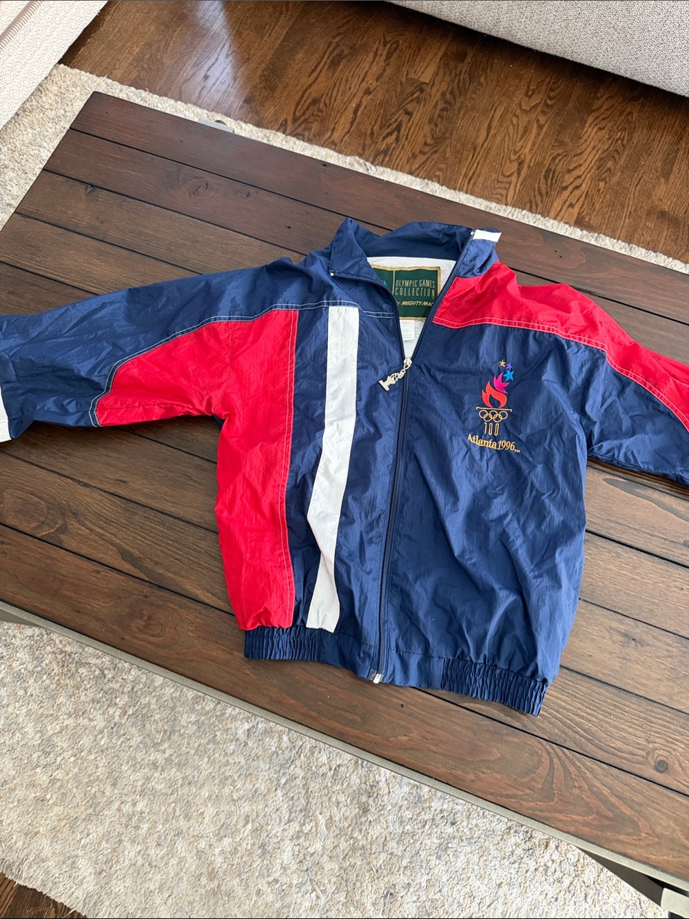 Vintage 1996 Atlanta Olympics Team USA Windbreaker Jacket Youth M (12–14) 90s